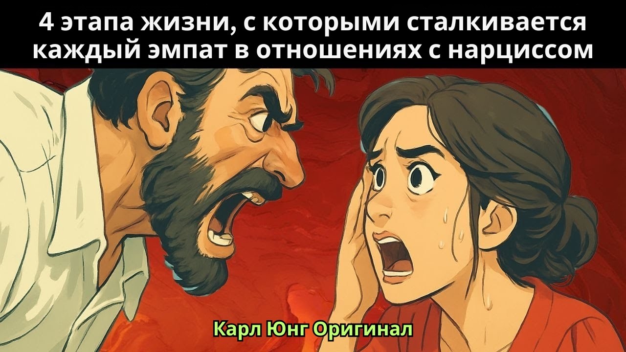 4 этапа жизни, с которыми сталкивается каждый эмпат в отношениях с нарциссом | Карл Юнг