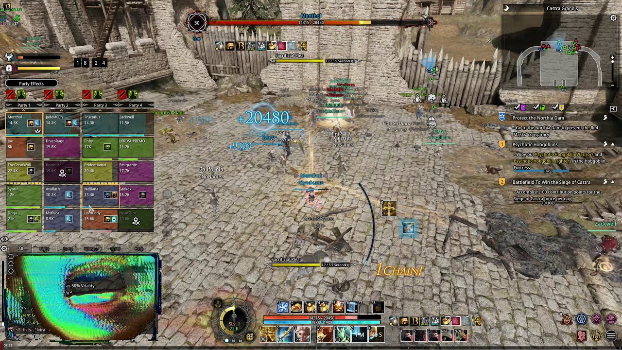 [Bless Online] [F2P] Siege of Castra Paladin PVP 2018 11 18 12 09
