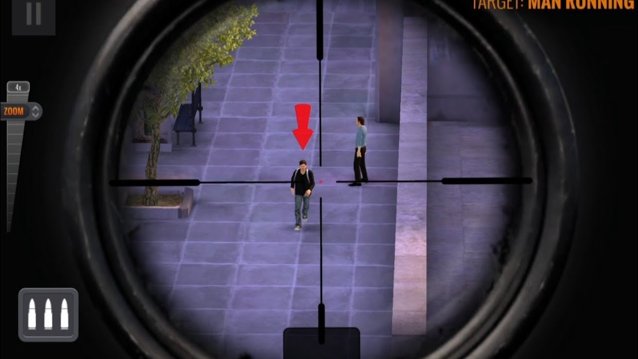 Playing sniper 3D for the first time (*＞∇＜)ﾉ