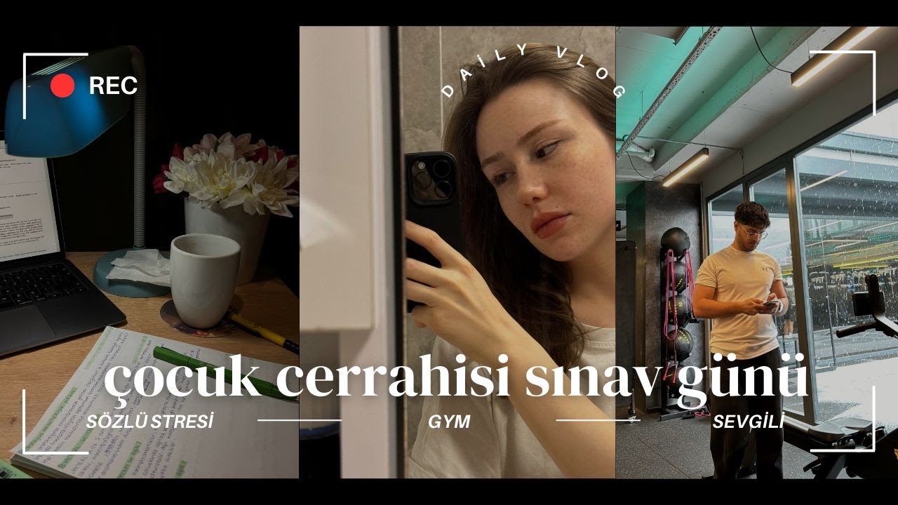 ÇOCUK CERRAHİSİ SINAV GÜNÜ| yeni yılın stresli açılışı, GYM, loki, bolca ders ve sticker defterim