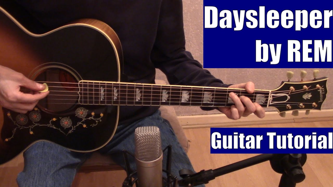 Daysleeper by REM (Guitar Tutorial with the Isolated Vocal Track by REM)