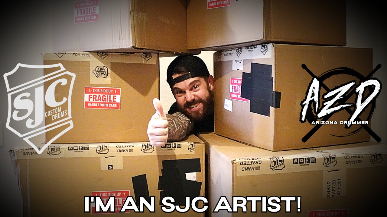 UNBOXING MY BRAND NEW SJC CUSTOM DRUM KITS!