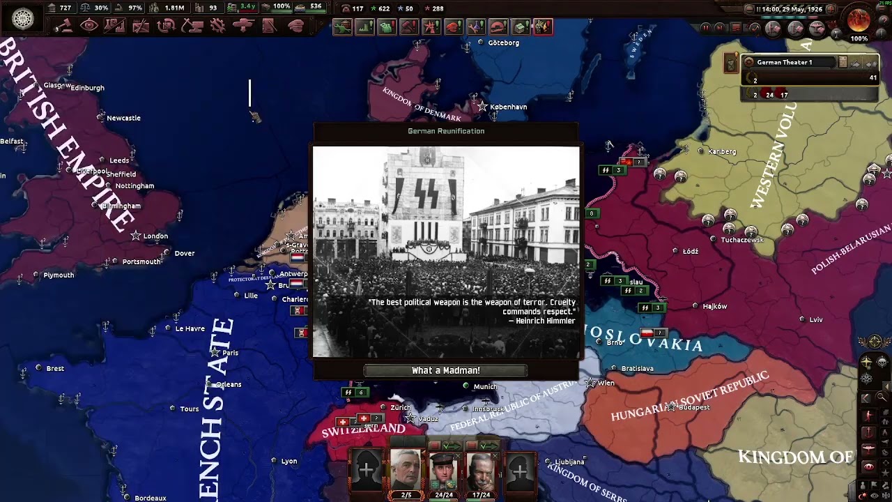 Uniting Germany under Himmler in Collapsing World mod