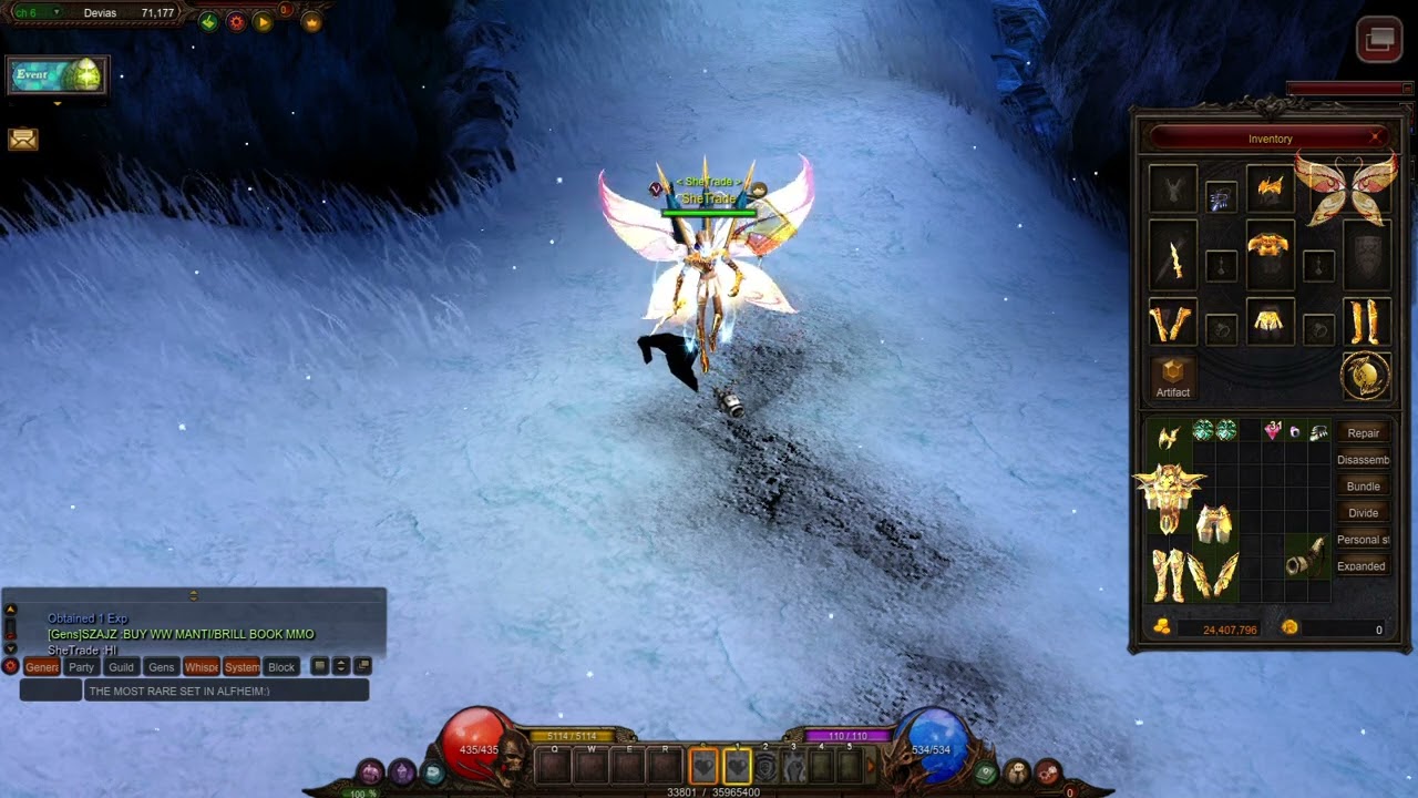SheTrade MuOnline Alfheim, The Most Rare set in all Serwer