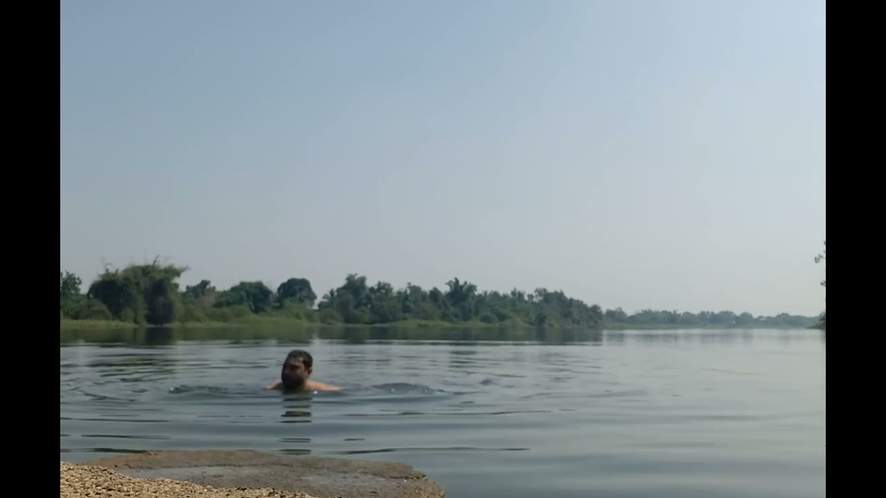 swiming at tandula river