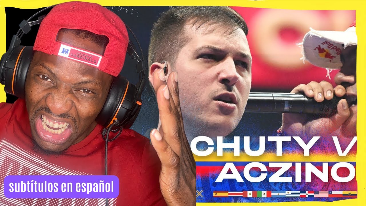 Inglés Reacciona a CHUTY vs ACZINO - Cuartos | Red Bull Batalla Internacional 2023 #aczino #chuty