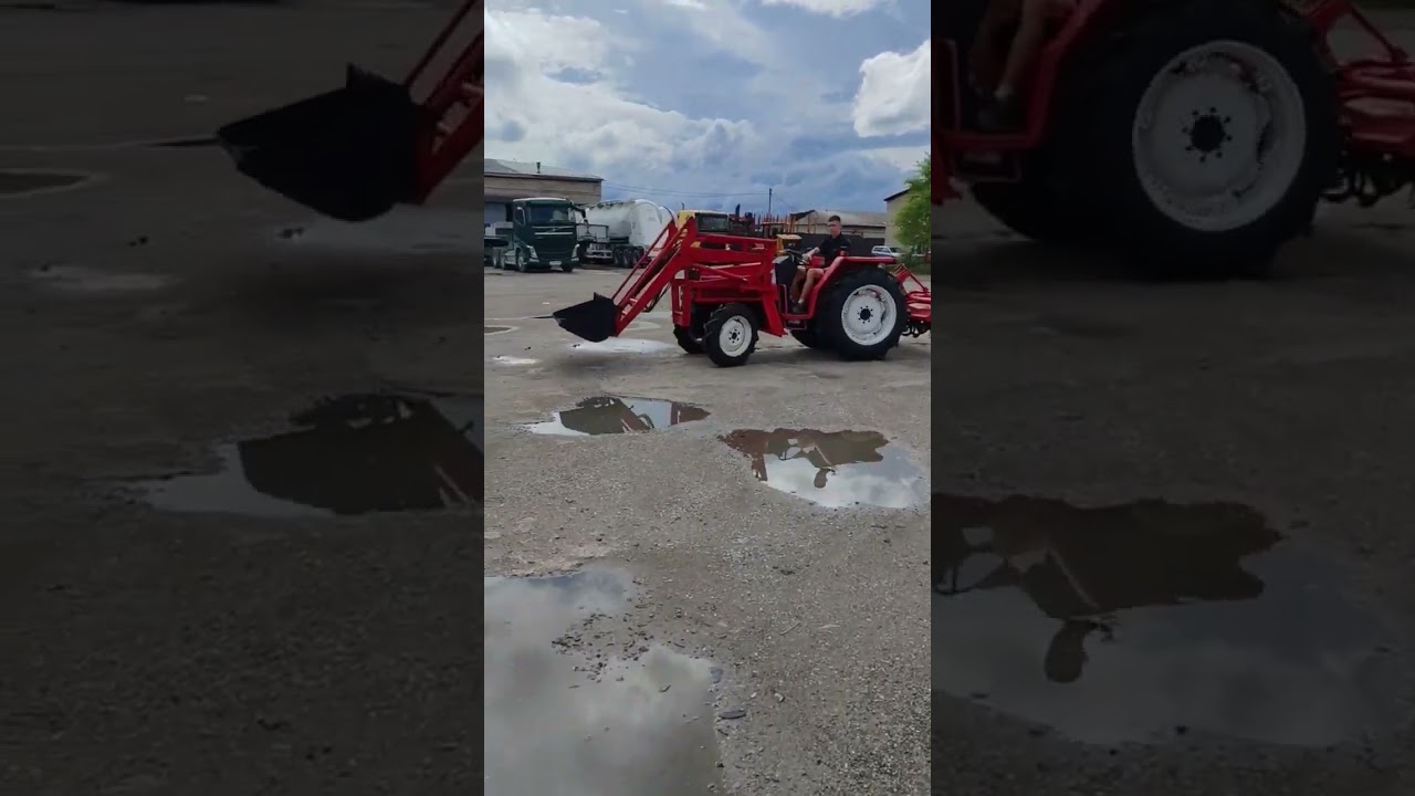 Японский минитрактор Yanmar FX32D с КУНом. #котамото