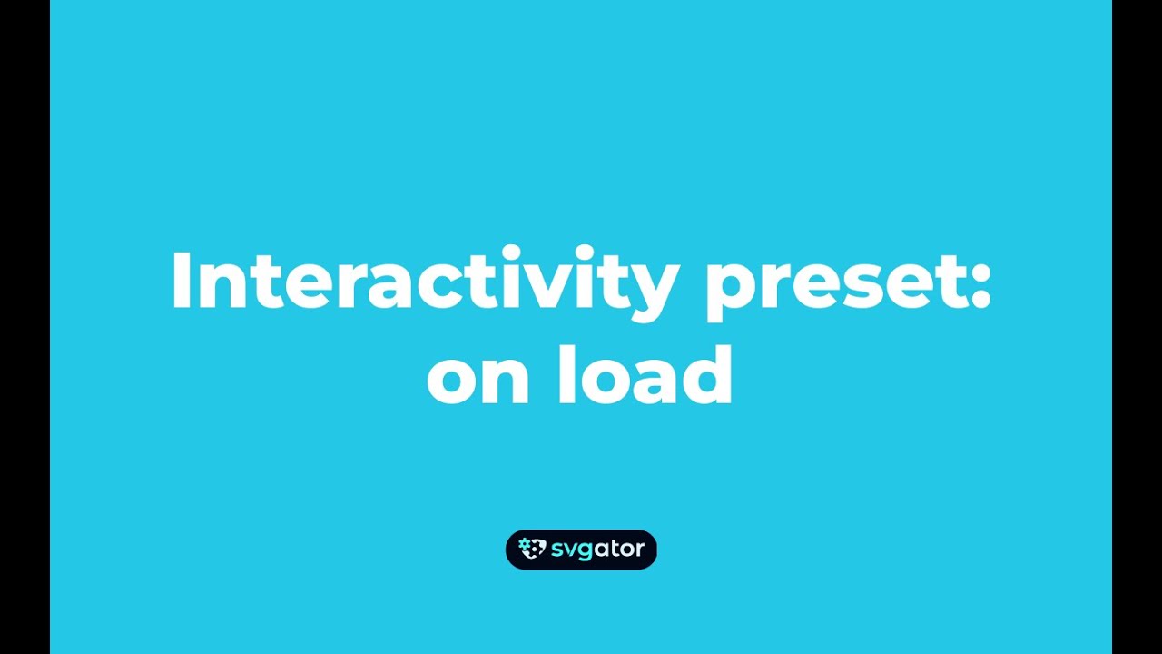 How to make an SVG animation play on page load