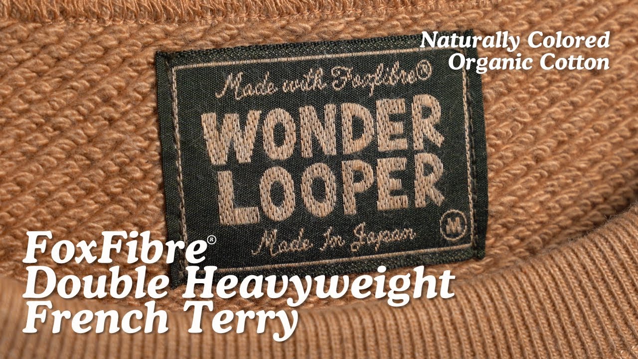 FoxFibre® Double Heavyweight French Terry - 825GSM Sweatshirts Made With Naturally Colored Cotton