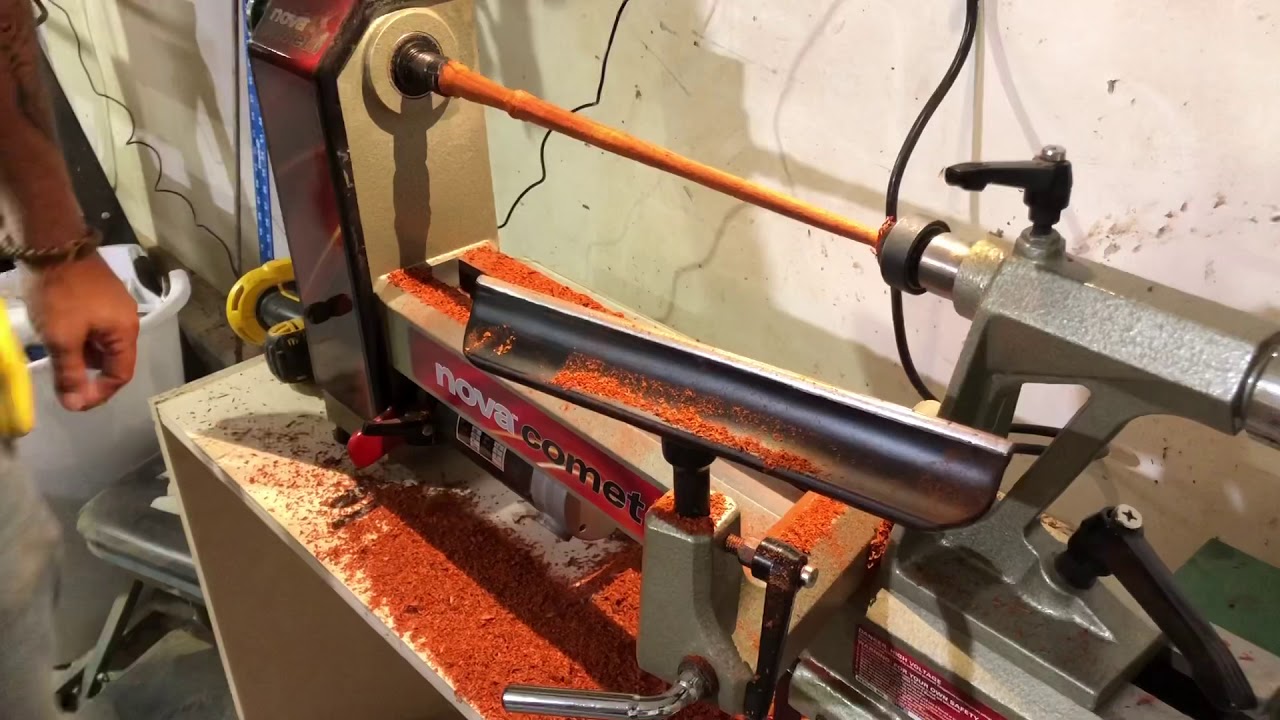 Turning a Padauk Wizard Wand