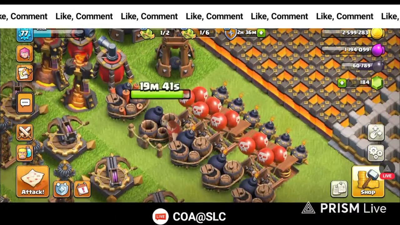 Live Clash of Clans | Pushing Trophies at TH11 #clashofclans #coc #townhall11 || 32