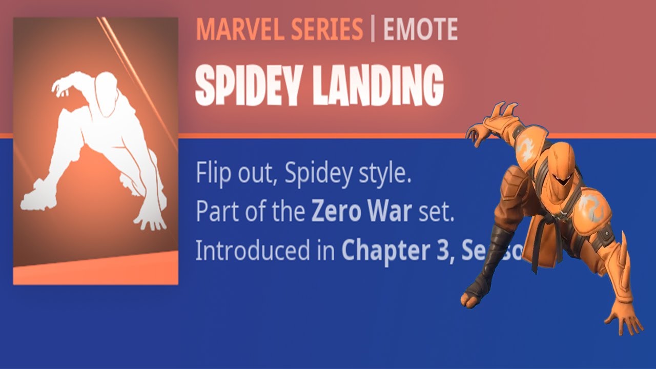 SPIDEY LANDING - Marvel Series Emote - 1 min