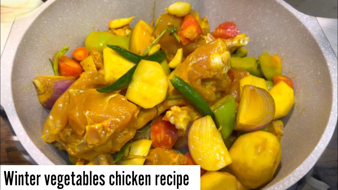 Winter special chicken curry recipe | winter healthy soup recipe | quick chicken curry 