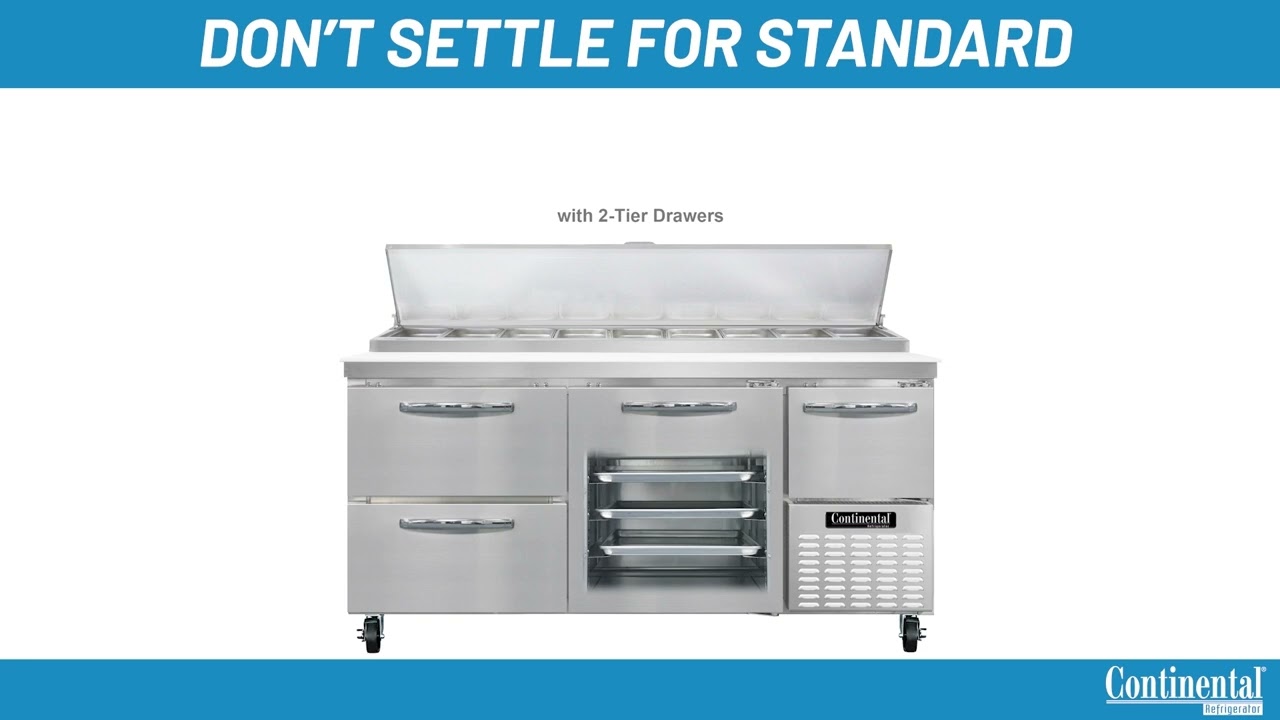 Continental Pizza Prep Table Voice-over