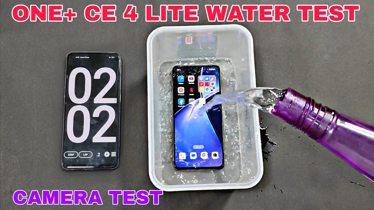 ONEPLUS CE 4 LITE WATER TEST AND CAMERA TEST