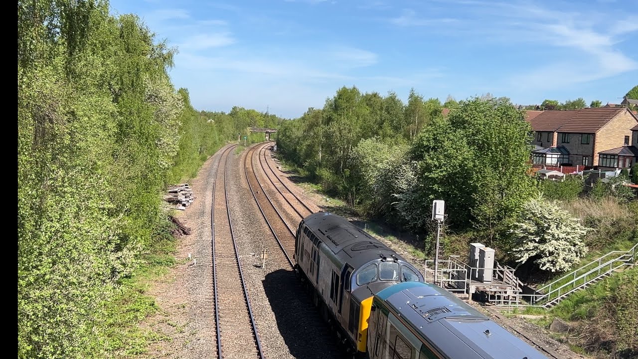 Mainline Locomotives at Treeton Junction, Rotherham including classes 37, 57, 68 and 70.