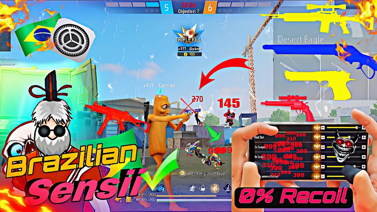 Free Fire Auto Headshot Trick 2025 Sensitivity | 2gb, 4gb, 6gb Ram Headshot Sensitivity Setting