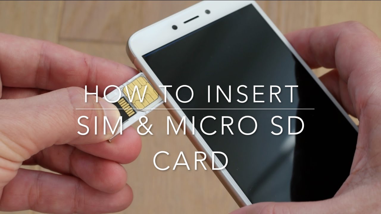 How to insert Sim and micro SD card in a Xiaomi Redmi 4x