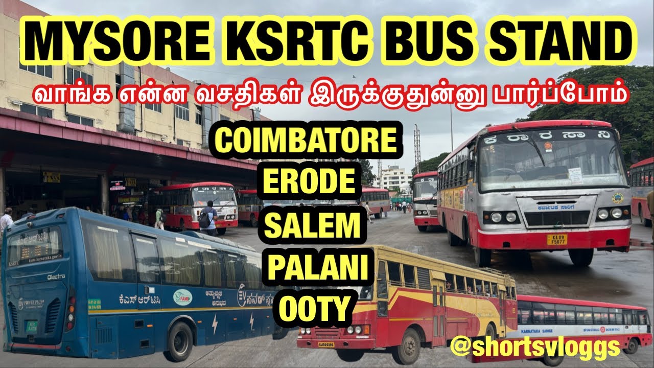 Mysore Bus Stand காலைல இவ்வளவு Bus இருக்குதா⁉️