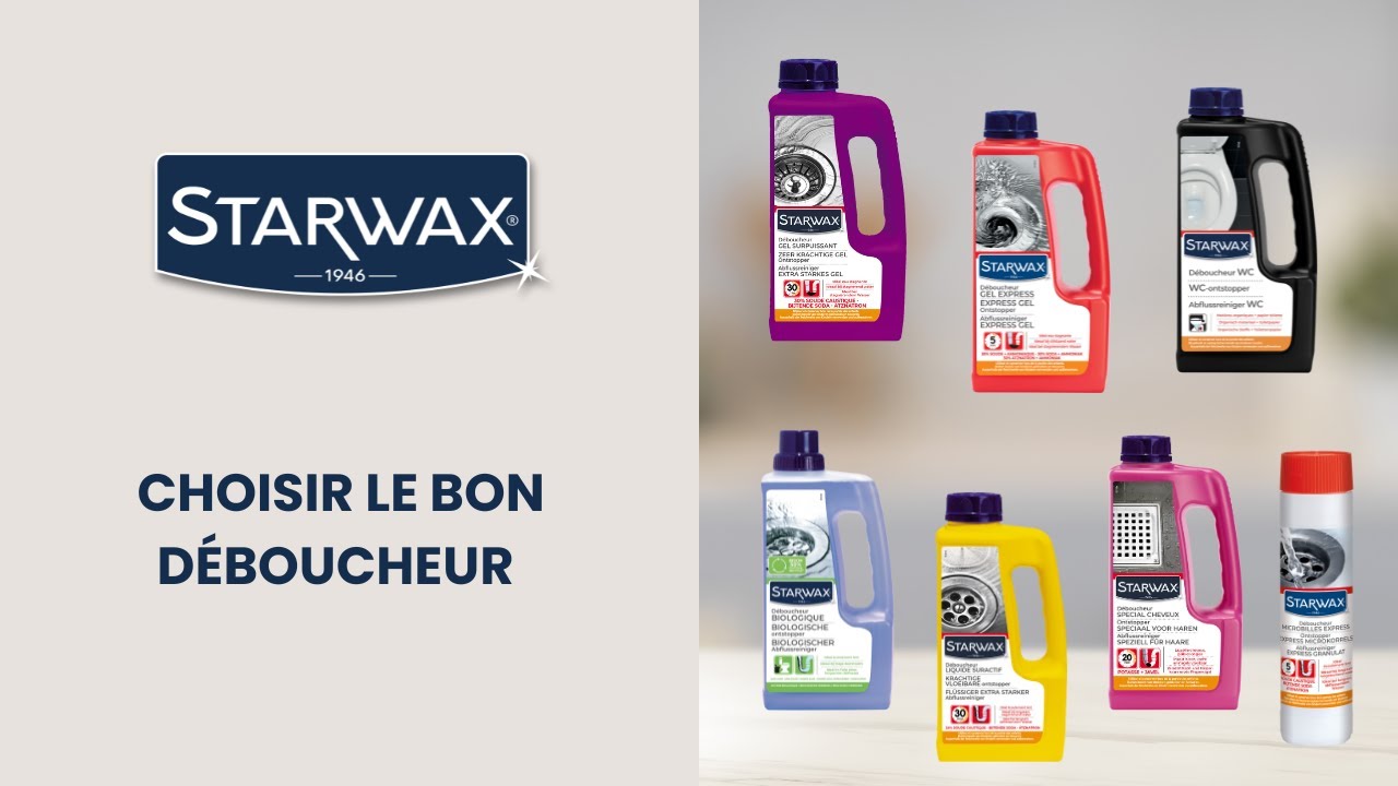 Comment choisir le bon déboucheur avec Starwax ?