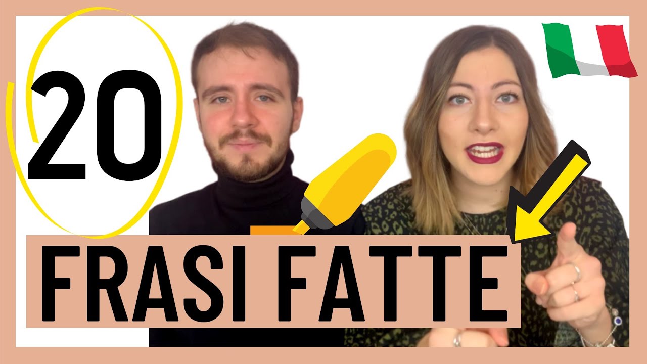 20 FRASI FATTE italiane che Cambieranno il tuo Modo di Parlare Italiano (provare per credere)! 🇮🇹