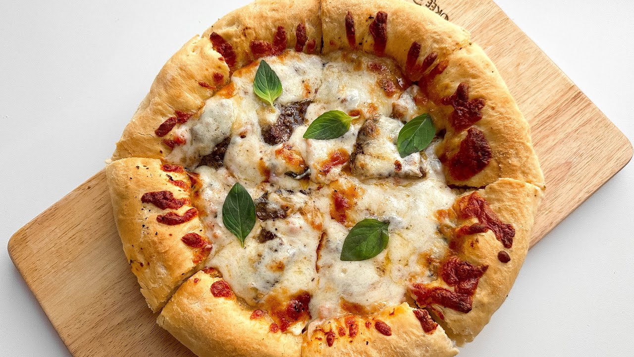 🍕Authentic Italian Steak Pizza Recipe  Perfect Neapolitan Dough & Traditional Tomato Sauce🍅