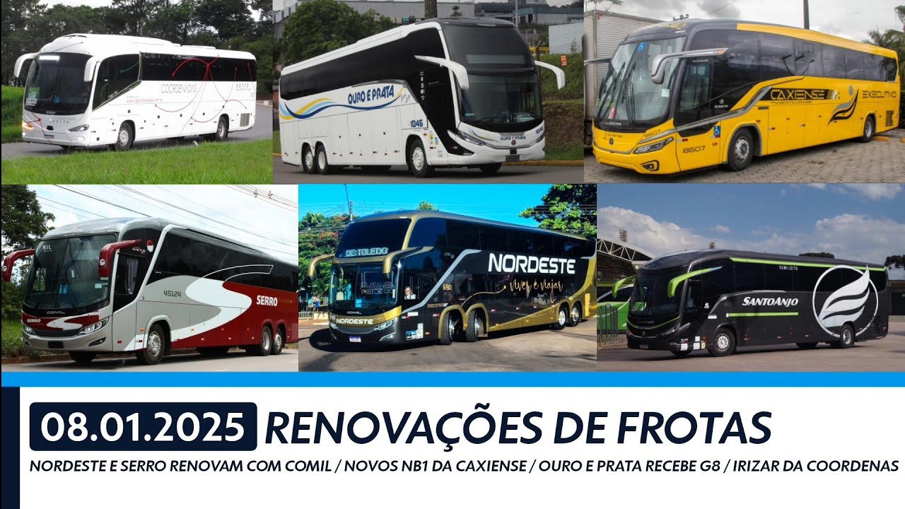 RENOVAÇÕES DE FROTAS: Nordeste renova com Comil - Novos NB1 da Caxiense - Irizar na Coordenadas