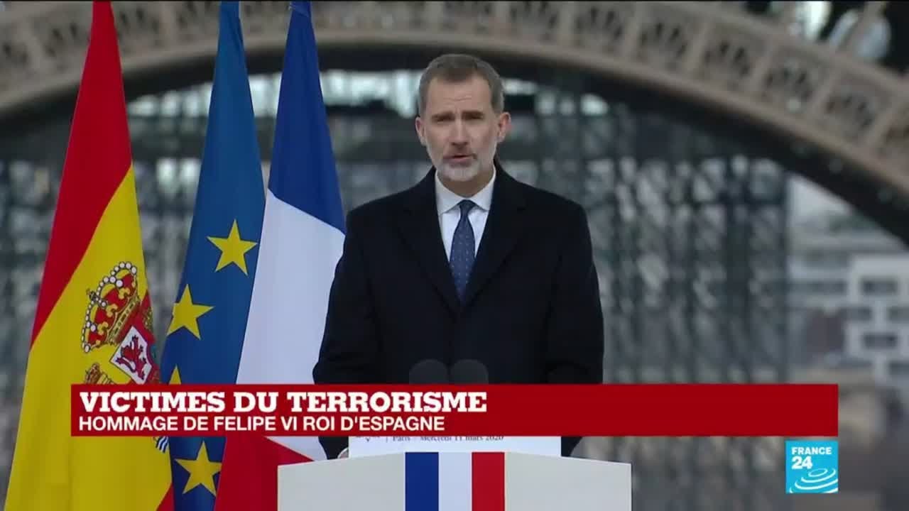 REPLAY : Hommage aux victimes du terrorisme : le roi d'Espagne Felipe VI s'exprime
