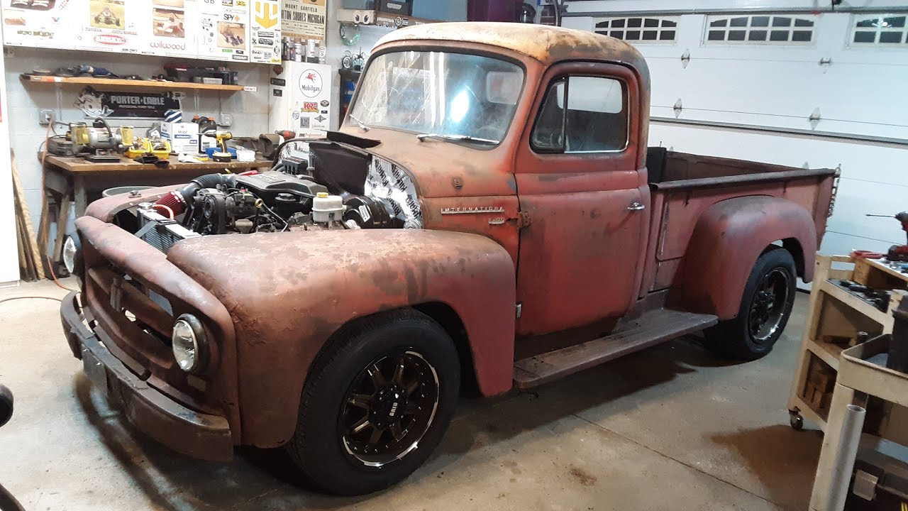 1954 Fat f-Fender International Pickup! NEW LIFE! Abandoned FORTY YEARS!