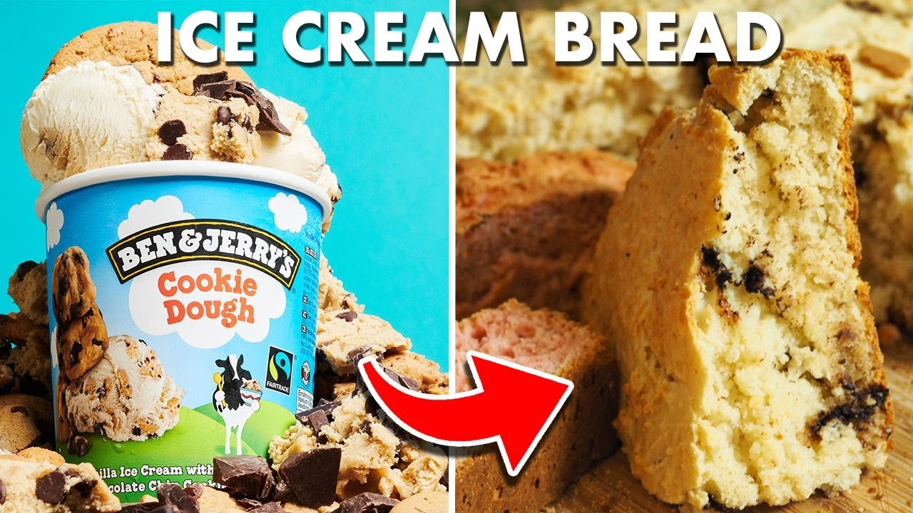 Ice Cream Bread Recipe - Using Only 2 Ingredients