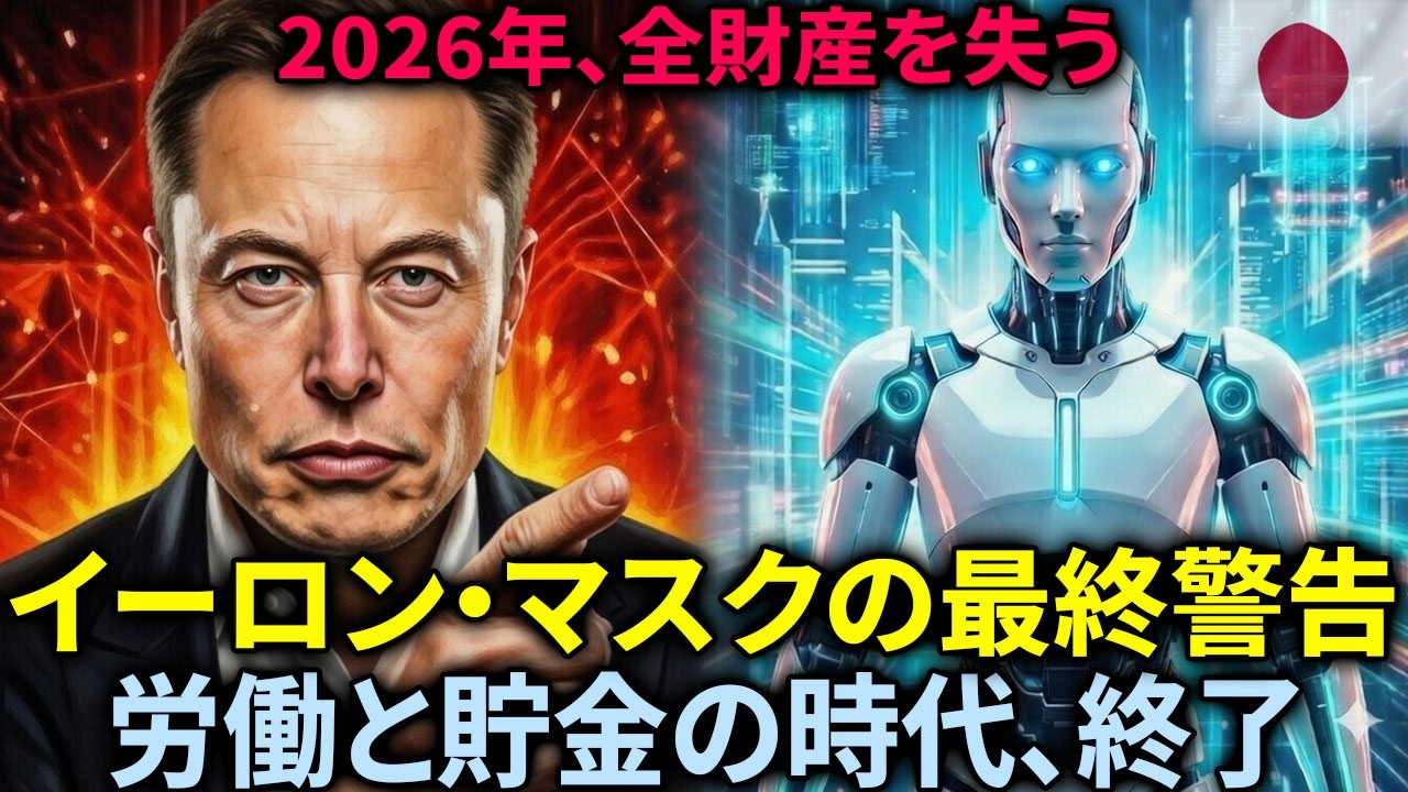 【衝撃】産業革命より残酷な5年間が来る…イーロン・マスクが暴露した「死の谷」の生存戦略と『普遍的ハイインカム』の正体 [AGI, テスラ]