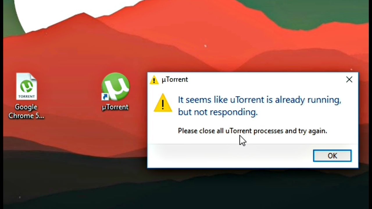 How To Fix 'It Seems Like &micro;Torrent Is Already Running, But Not Responding'