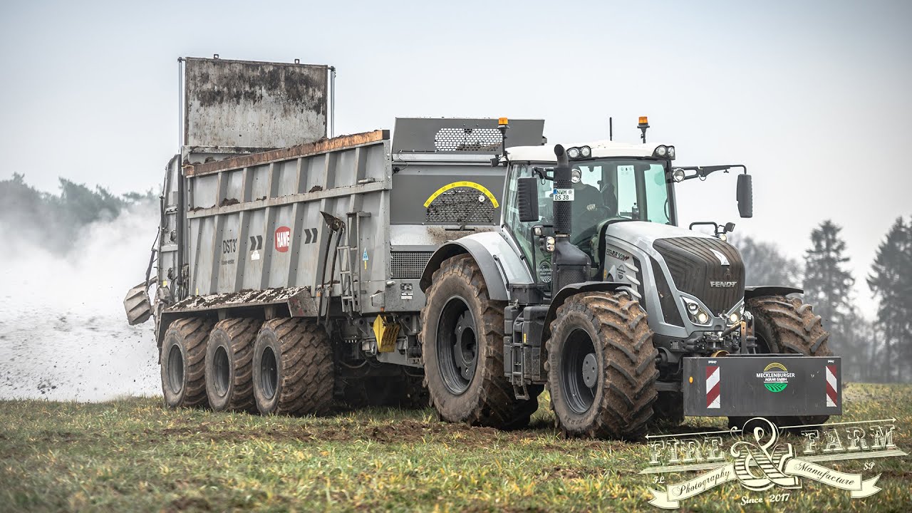 Dünge Großeinsatz mit Mecklenburger Agrar | FENDT 942 | Alles in Grau Schwarz | MARXEN Tridem & HAWE