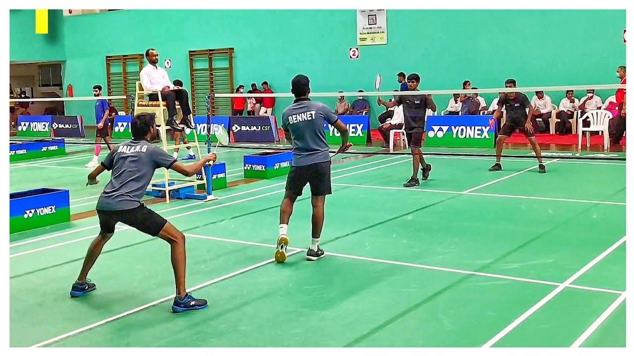 BENNETANTONY/BALU VS HARIHARAN/RUBAN KUMAR:BAI SERIES NATIONAL SENIOR BADMINTON TOURNAMENT HYDERABAD