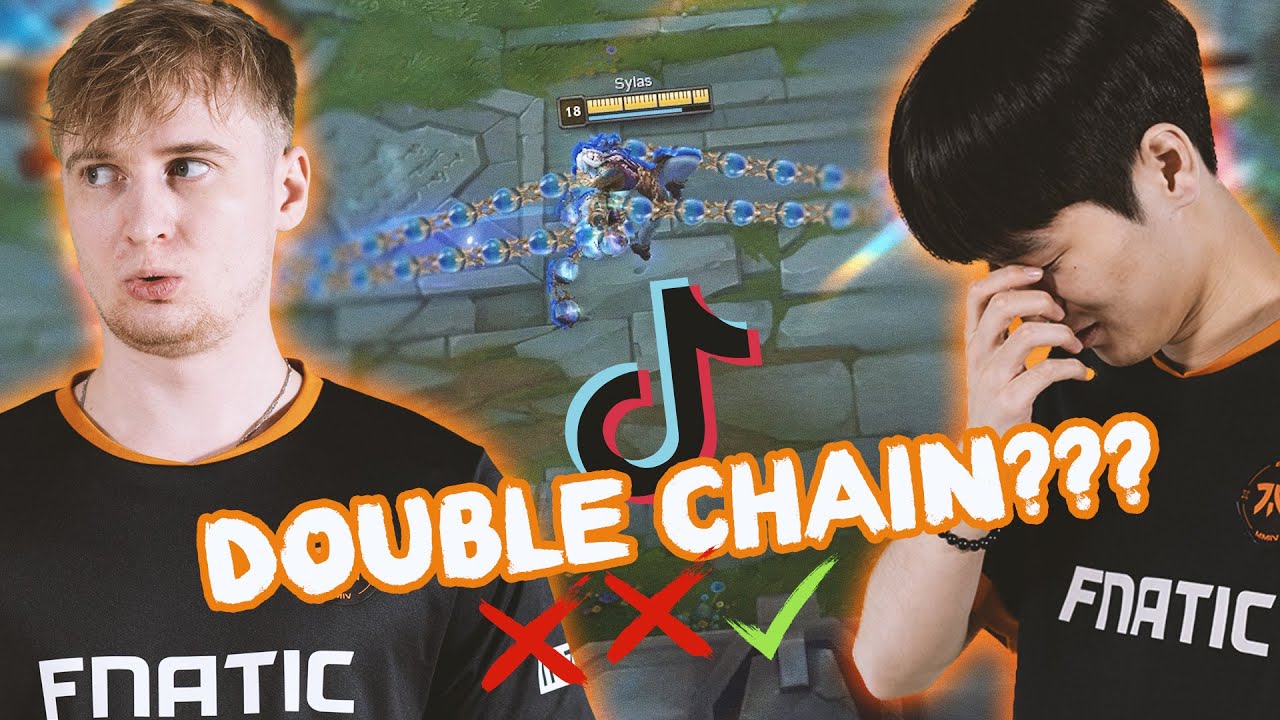 LEAGUE PROS BAMBOOZLED | FNATIC TRIES TIK TOK COMBOS PT.2