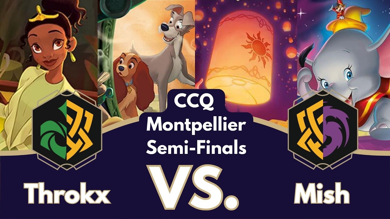 Disney Lorcana Montpellier CCQ Semi-Finals Gameplay | Dogs vs Amber Amethyst