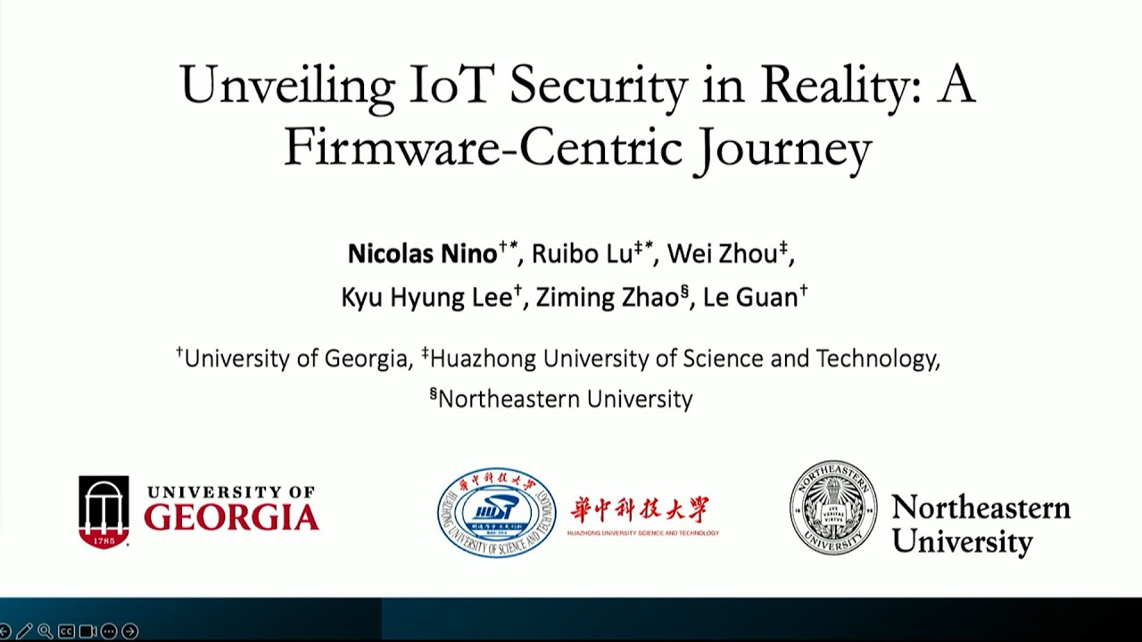 USENIX Security '24 - Unveiling IoT Security in Reality: A Firmware-Centric Journey