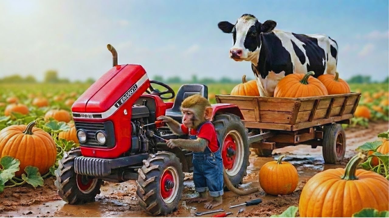 Muspy Farm Turns CHAOTIC During Tractor Repair—A Cow Rescue Saves the Day!
