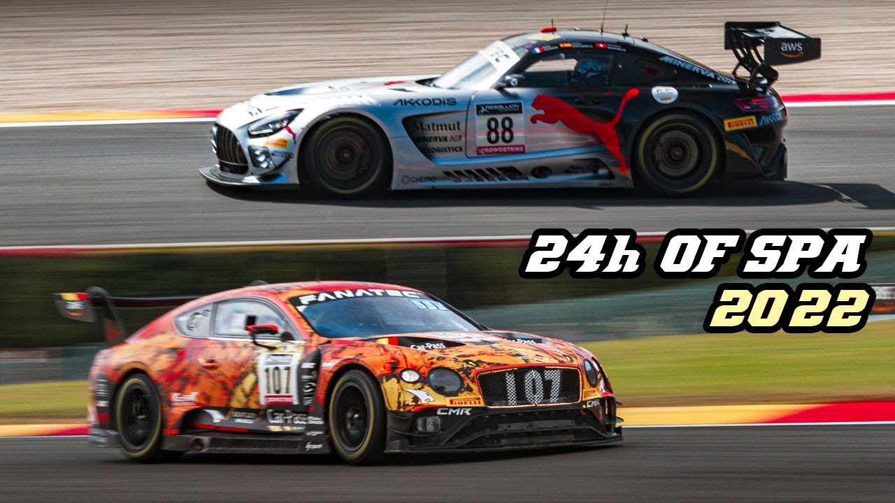 24h of Spa 2022 | Pure sounds, flybys, downshifts & sparks at night