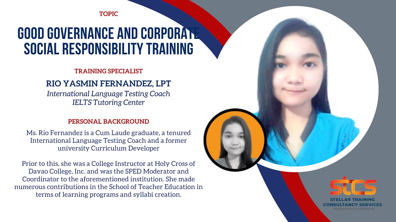 Good Governance and Corporate Social Responsibility Training [3 HOURS FULL COURSE]