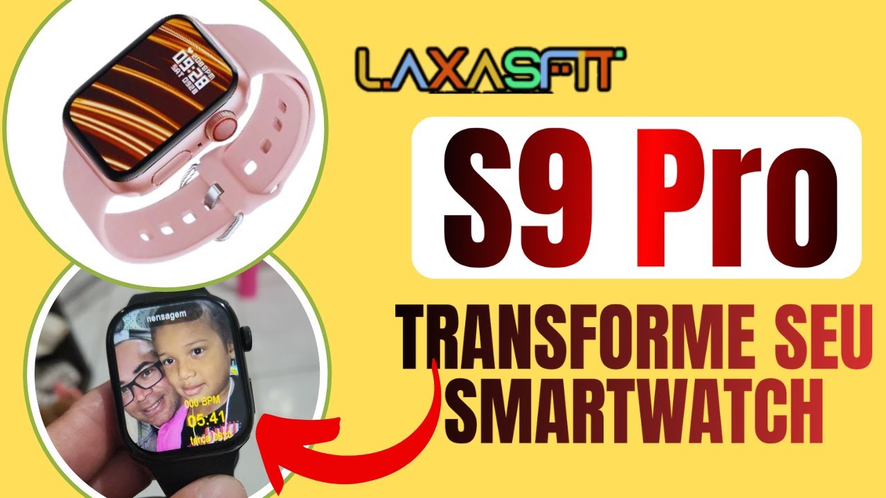 Maneira FÁCIL de EDITAR o papel de parede do smartwatch S9 Pro LaxasFit!