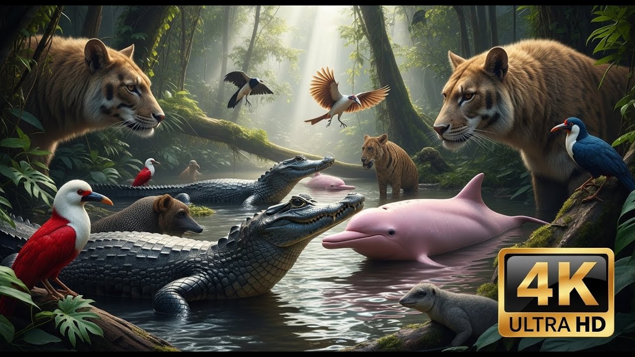 Relaxing Nature in the Amazon |The Hidden Kingdom: Amazon’s Rarest Wildlife in 4K 