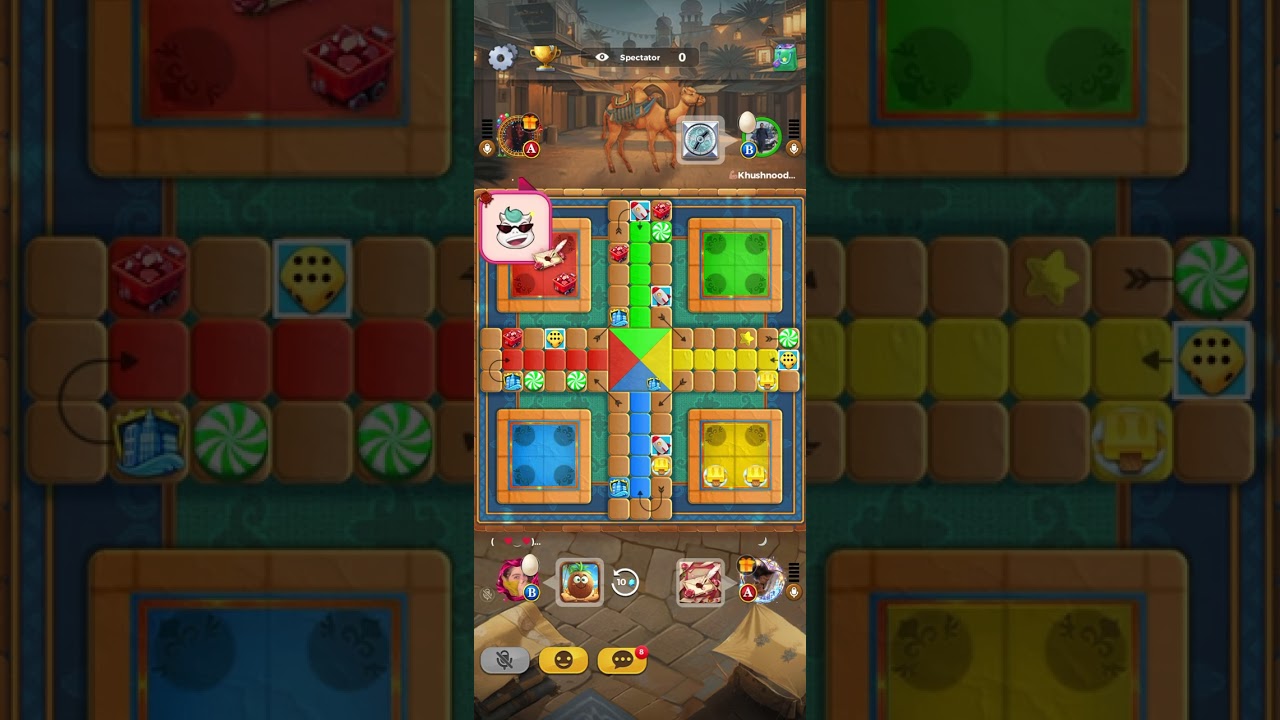 New Dice 🎲 50K Yalla Ludo 😍 Funny Match 😂