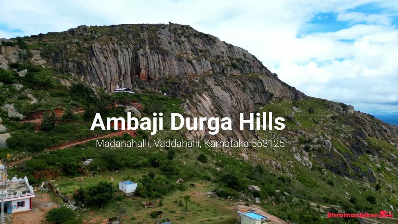 Ambaji Durga Hills | 80 km from Bangalore | Place for Sunrise/Sunset View | Ambaji Durga Drone View