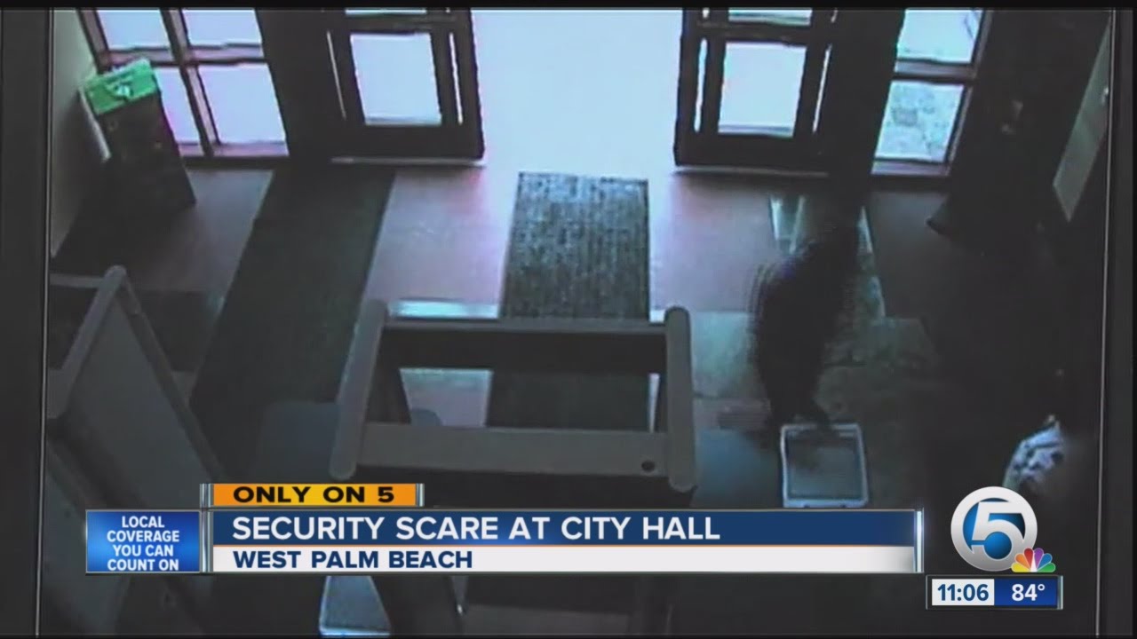 Caught on video: Former employee dodges security, storms West Palm Beach City Hall
