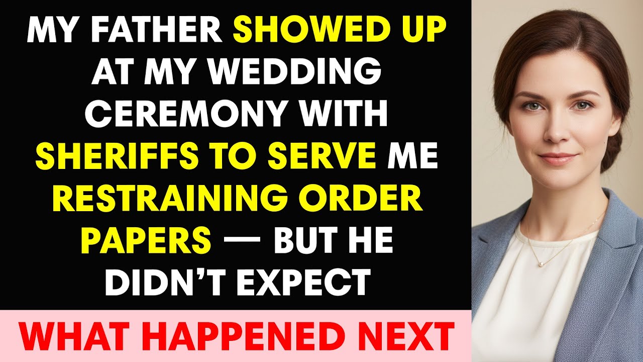 My Father Showed Up at My Wedding Ceremony With Sheriffs to Serve Me Restraining Order Papers — but