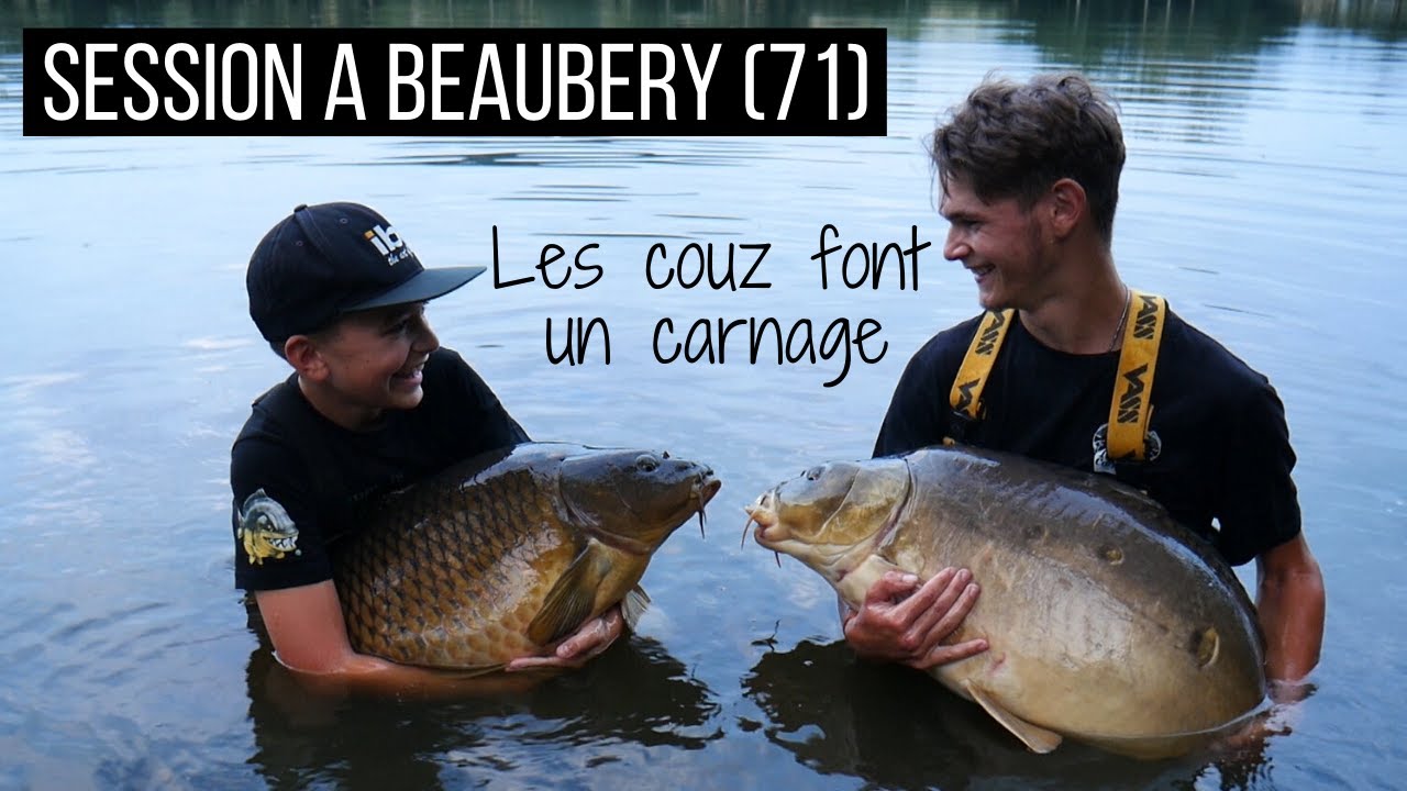 Ludo et Stan // Beaubery (71)  pêche de la carpe : Les couz font un carnage
