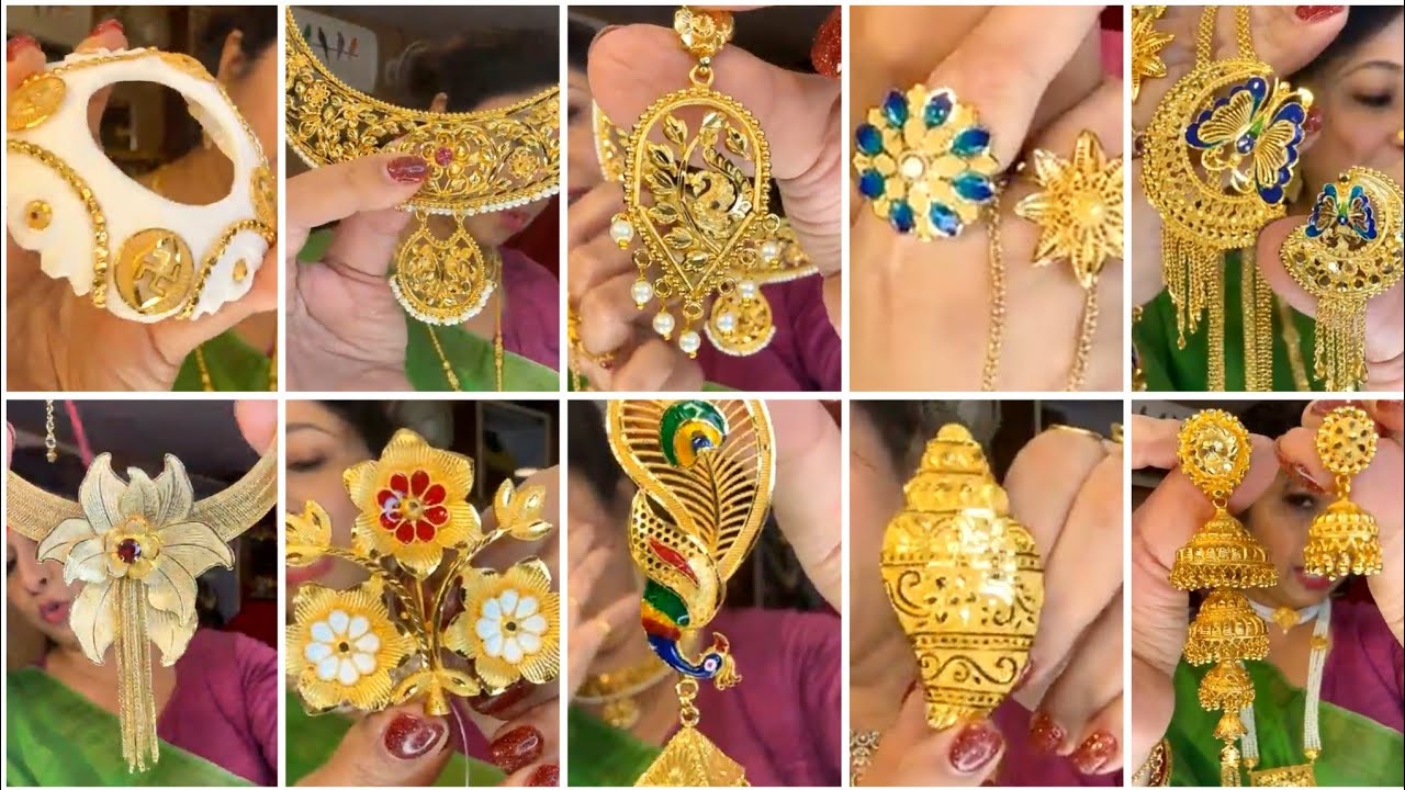 🔥🔥 চোখ ধাঁধানো Beautiful Gold Plated Jewellery From Nilis Jewellery 🔥🔥