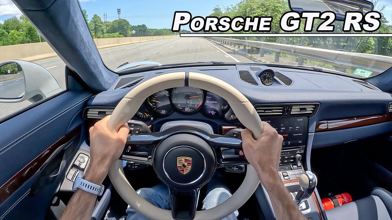 Porsche GT2 RS — за рулём 700-сильного немецкого суперкара с задним приводом (бинауральный звук о...