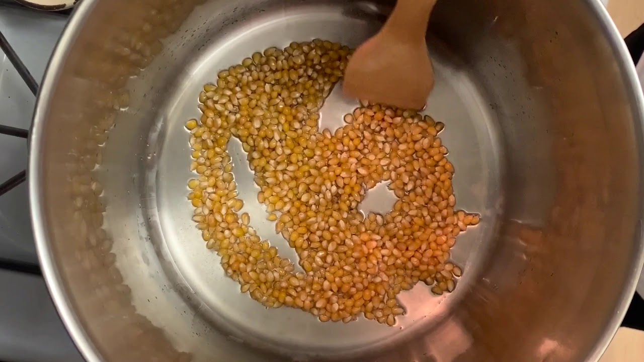 Popcorn Cooking in Steel Pot ASMR video